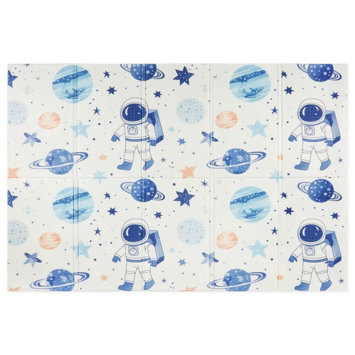 Tapis pliant double face en mousse 180 x 120 x 1cm - Cosmos/Triangles géométriques