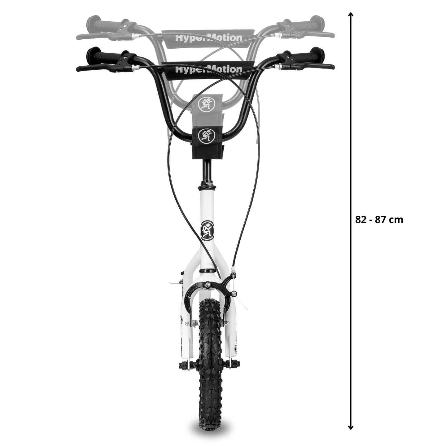 Scooter HyperMotion VIVA 12 (roues gonflables de 30 cm) - Blanc