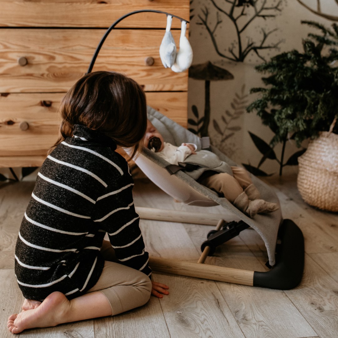 Fauteuil à bascule 2-en-1 Moby-Système LILY - gris