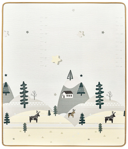 Tapis mousse double face XXL - rouleau 1 CM (forêt et montagne)