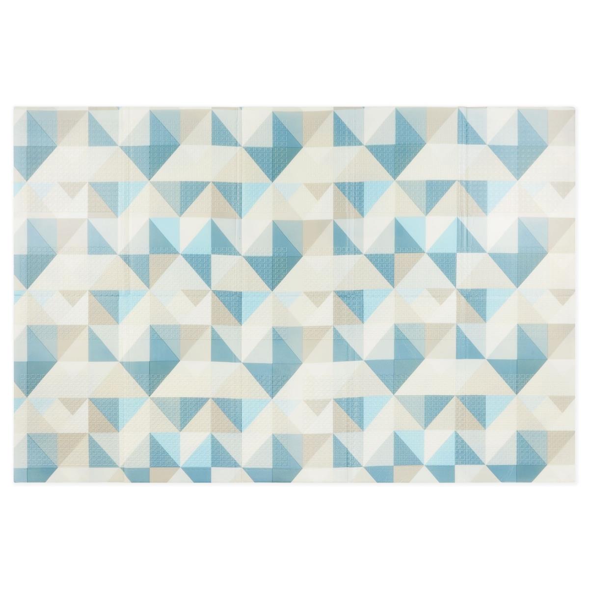 Tapis pliant double face en mousse 180 x 120 x 1cm - Cosmos/Triangles géométriques