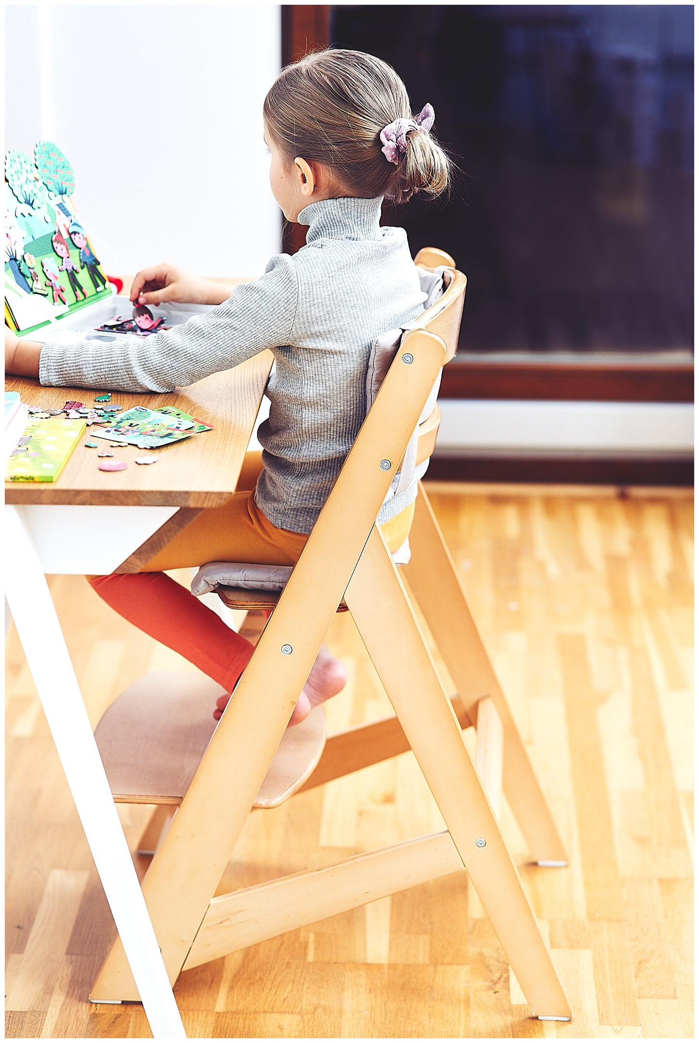 Chaise d'allaitement en bois Moby-System WOODY - couleur bois naturel