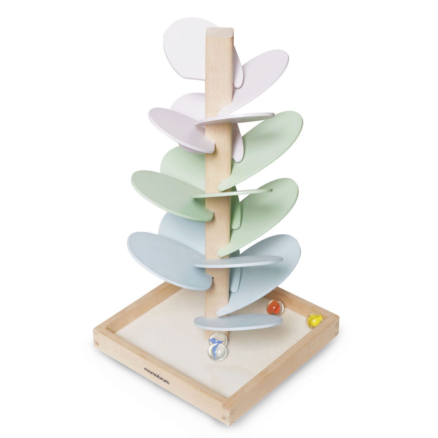 Culodrome en bois - arbre à sons avec boules