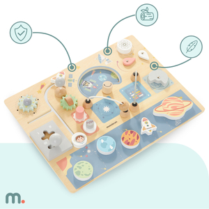 Tableau de manipulation en bois - Cosmos