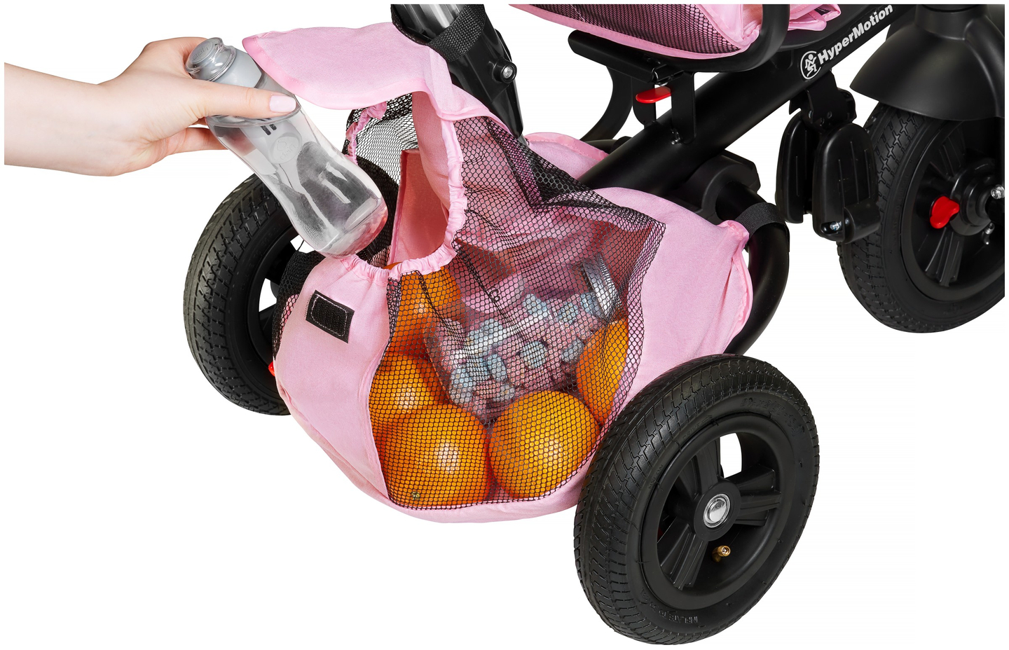 Tricycle Tobi Velar + film de pluie - rose