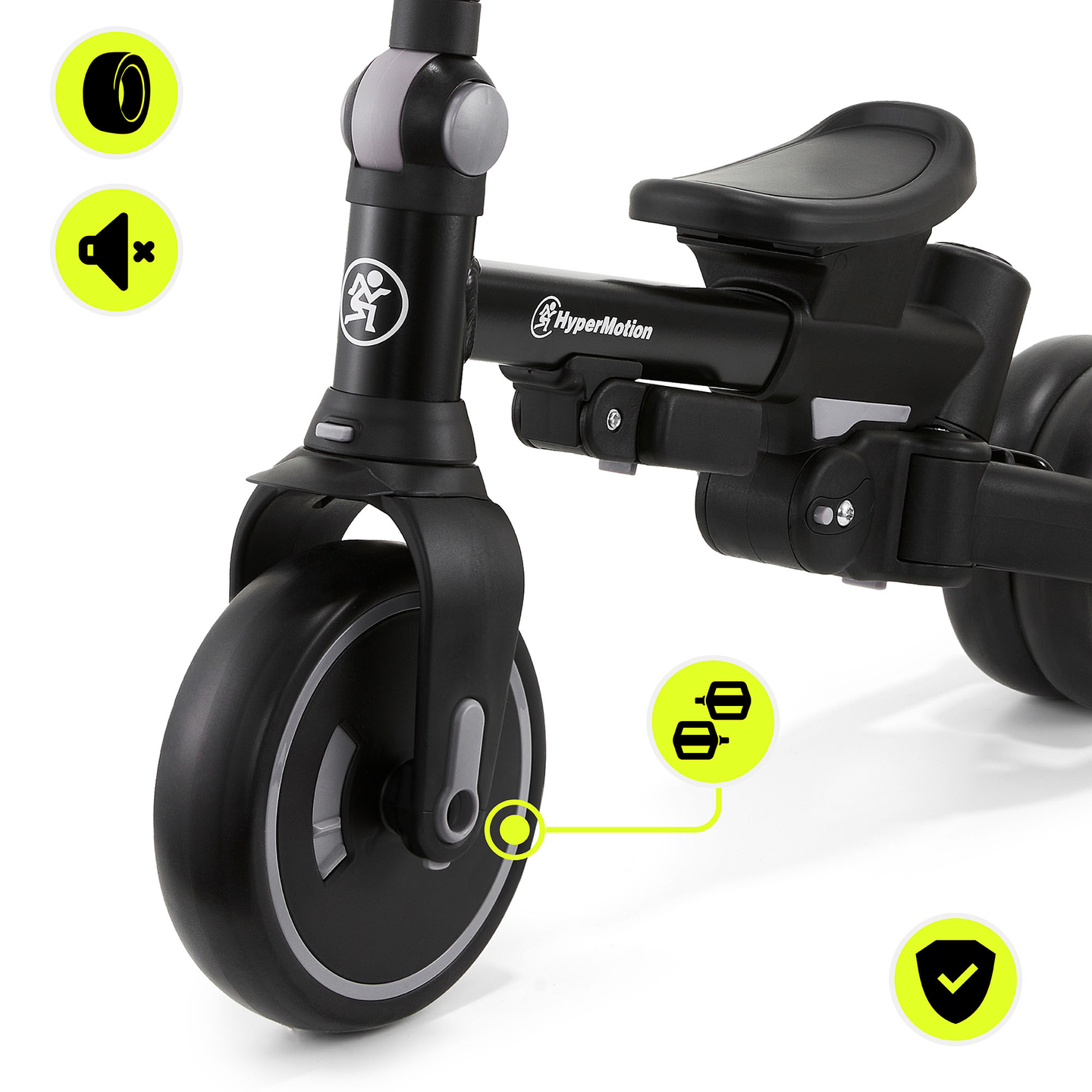 Tricycle multifonctionnel 8 en 1 TOBI FOREST - gris