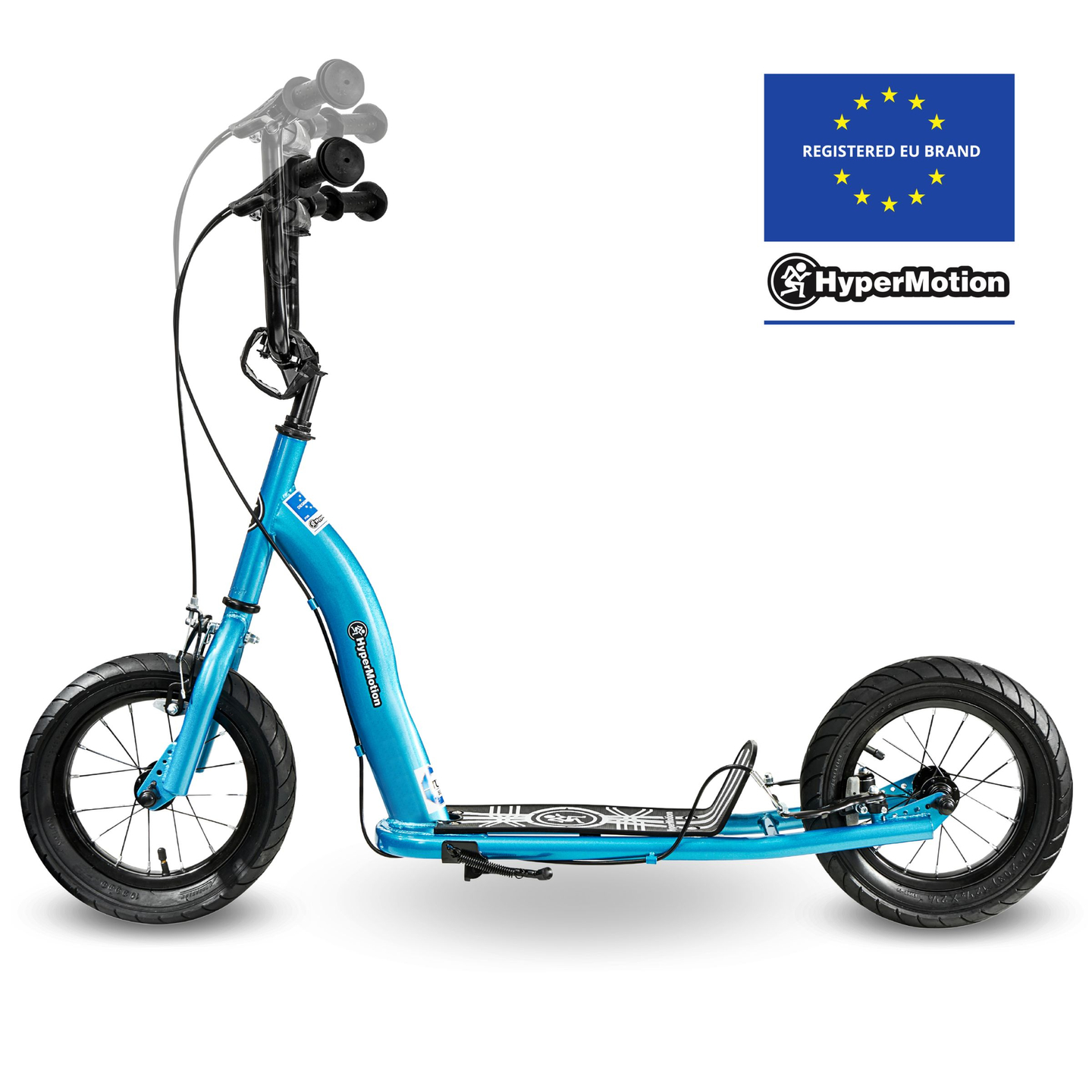 Scooter HyperMotion RUBY 12 (roues gonflables de 30 cm) - Bleu