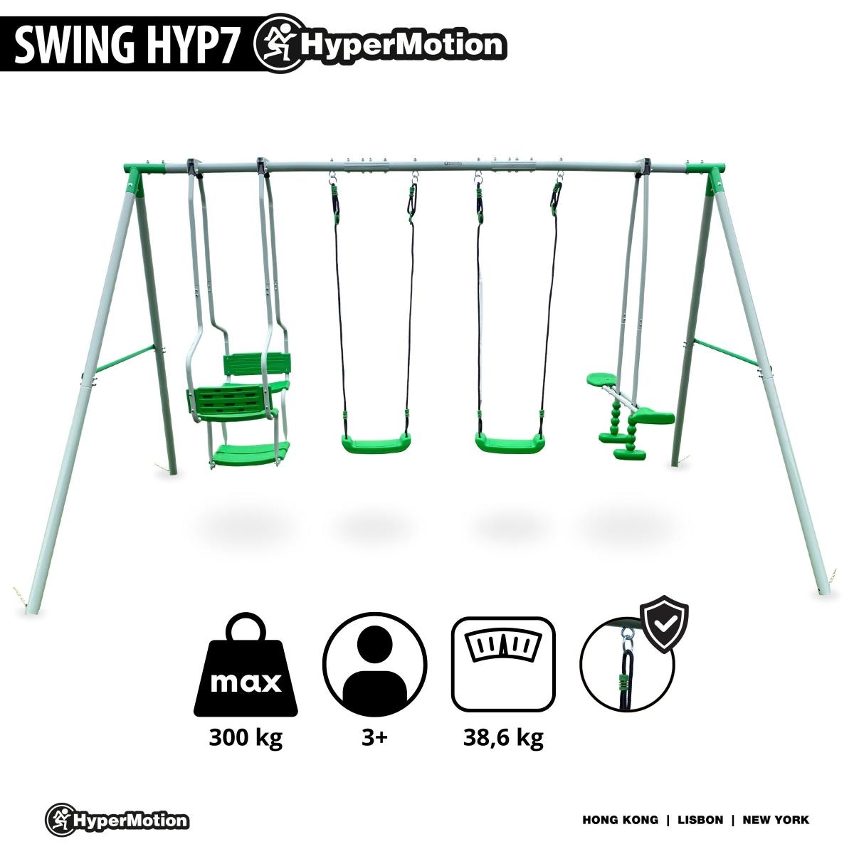 Balançoire pour enfants 6 personnes - aire de jeux de jardin