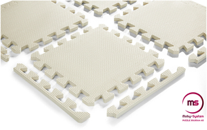 Puzzle en mousse 12pcs. - tapis de mousse éducatif 120 x 90 x 1.2cm avec bordure - gris