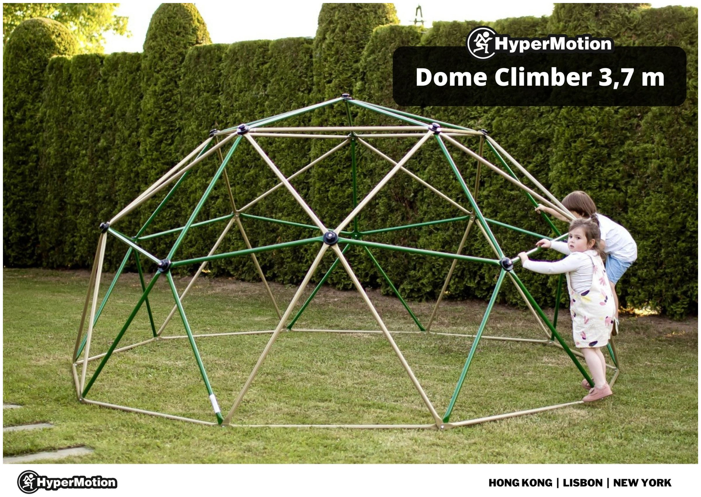 HyperMotion Dôme d'escalade pour enfants XXXL, géodome, aire de jeux, diamètre : 3,7 m
