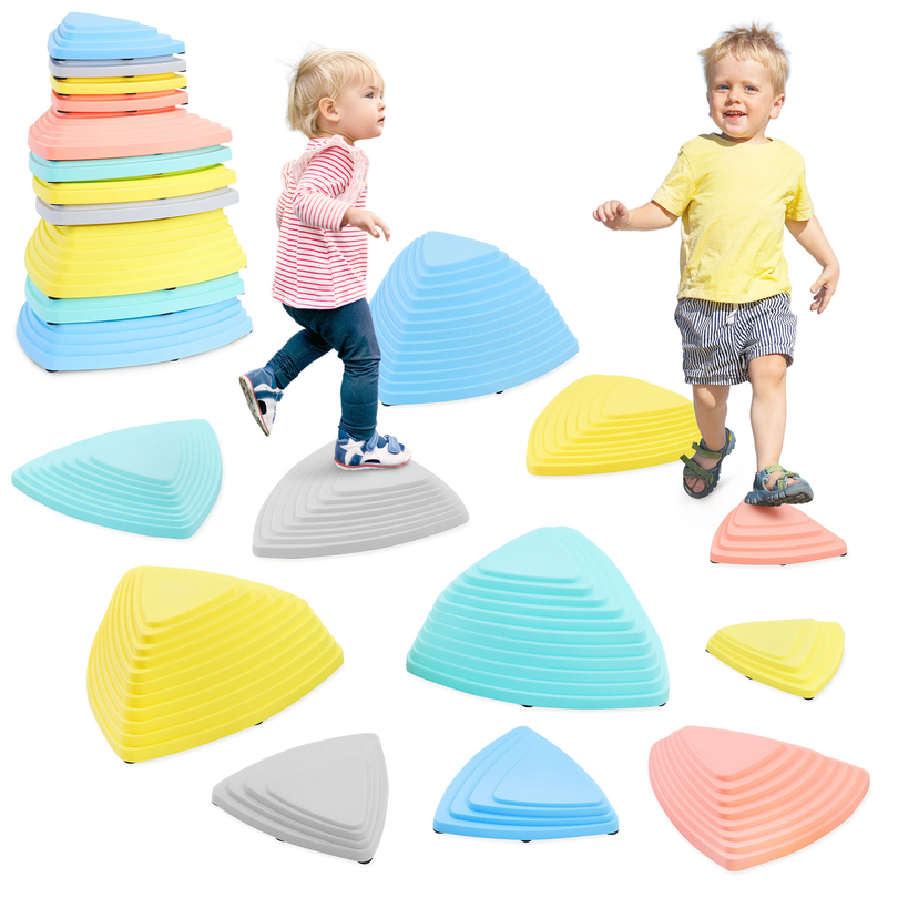 Pierres d'équilibre colorées - 11 pièces