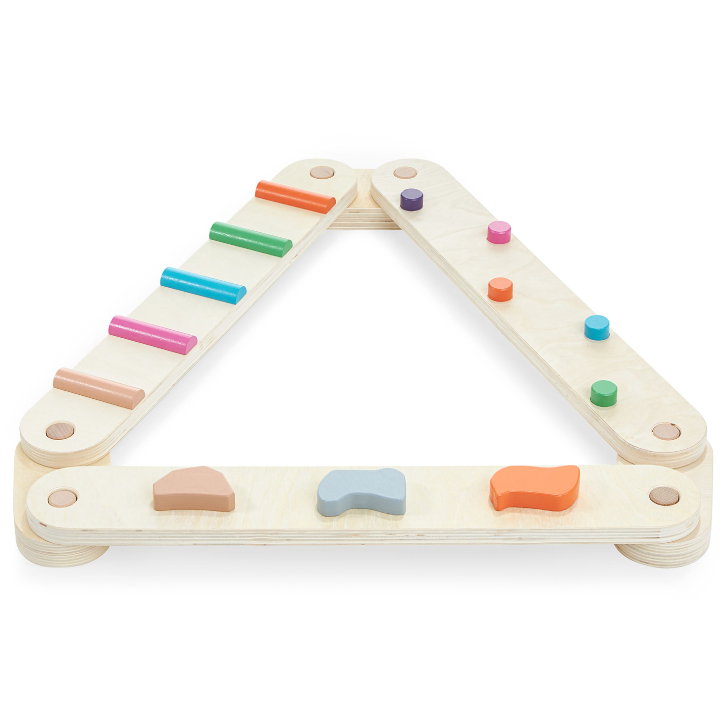 Piste d'équilibre en bois - parcours sensoriel - 14 éléments