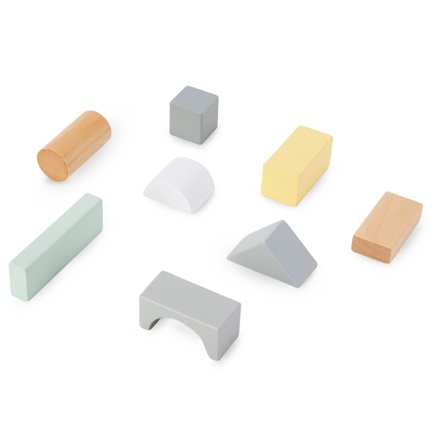Blocs de bois pastel - lot de 100 pièces XL