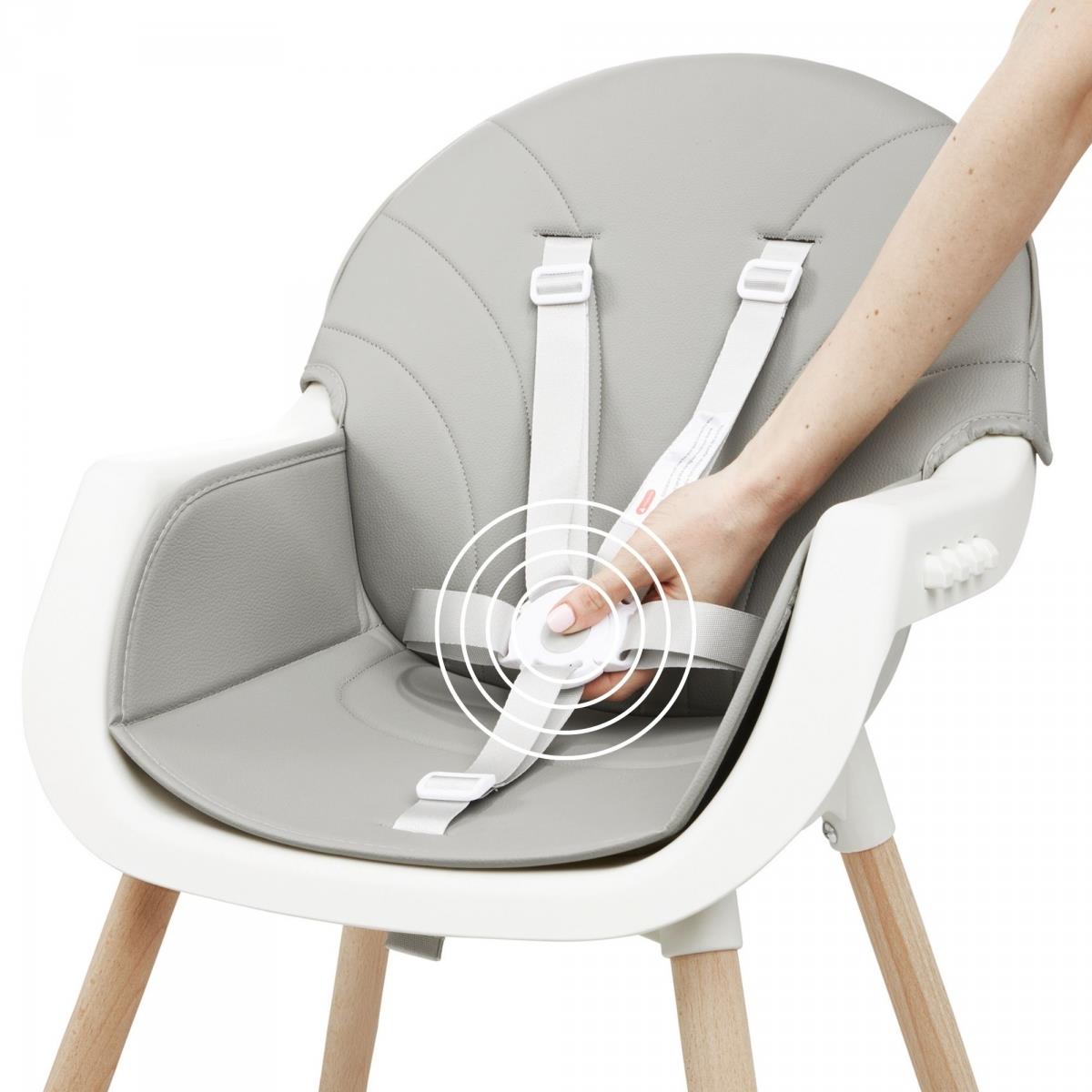 Chaise d'allaitement AMELIA 3en1 Moby-System, gris