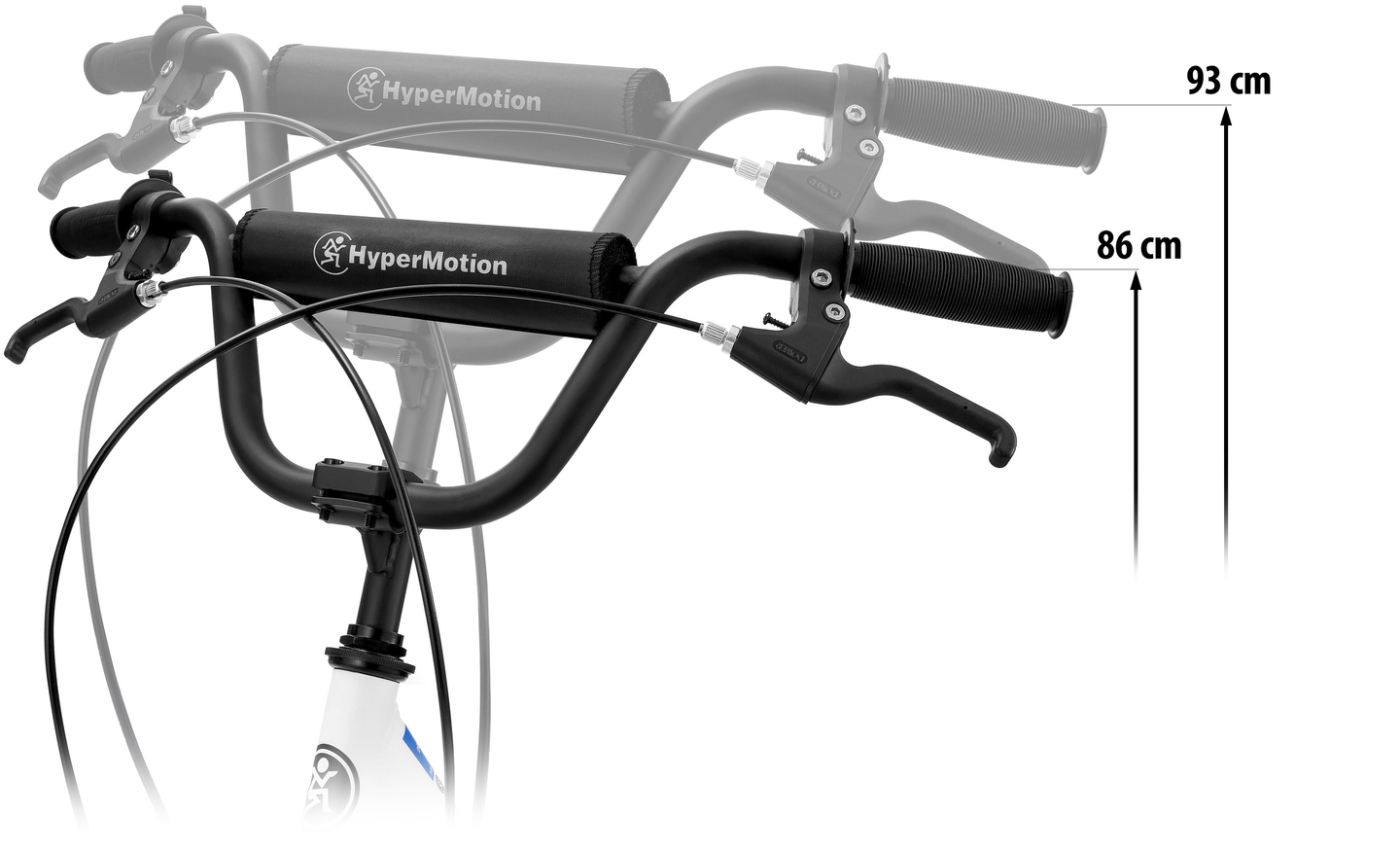 Scooter de ville HyperMotion RIVA avec roues gonflables de 50 cm et 40 cm