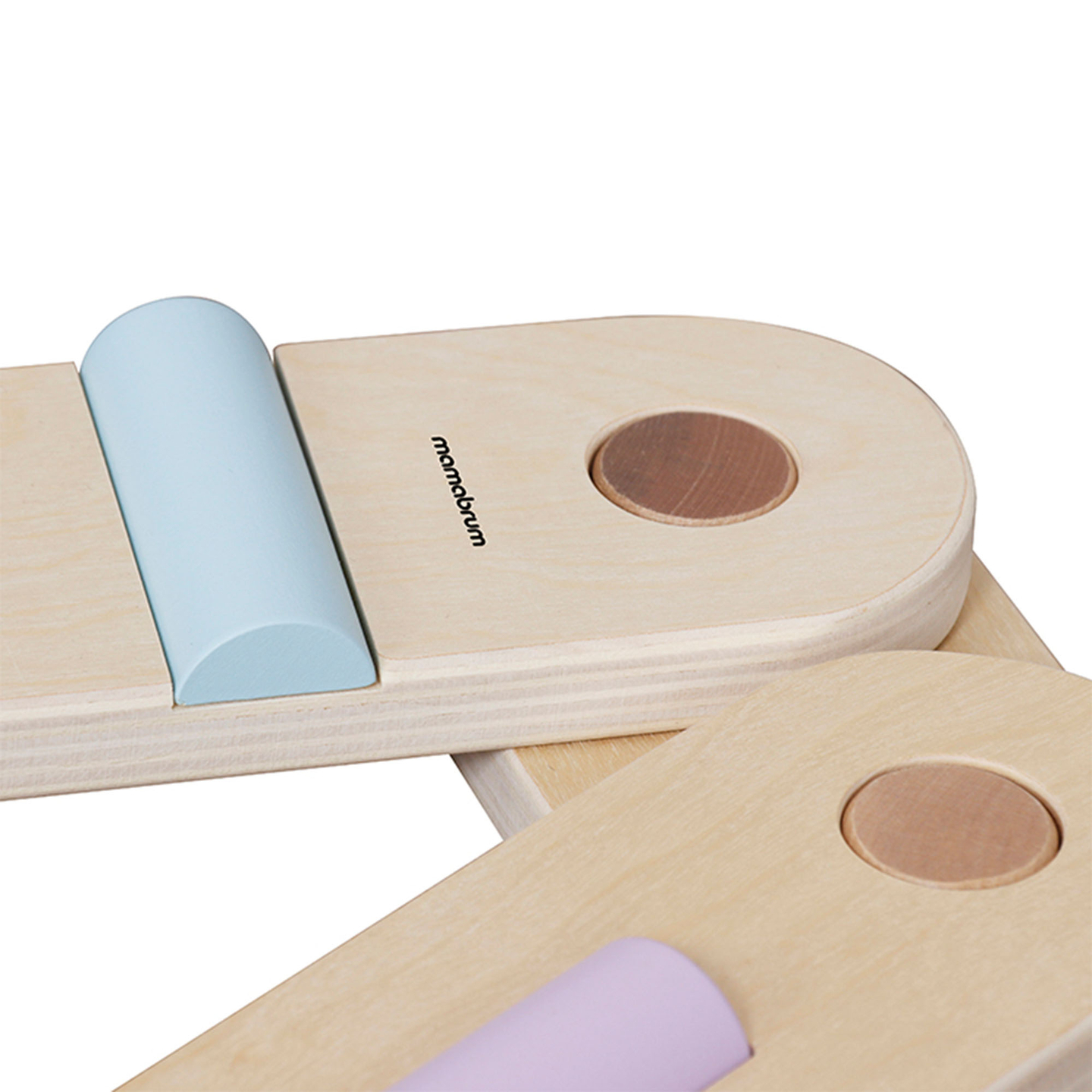 Grand parcours sensoriel en bois - piste d'équilibre - 9 éléments