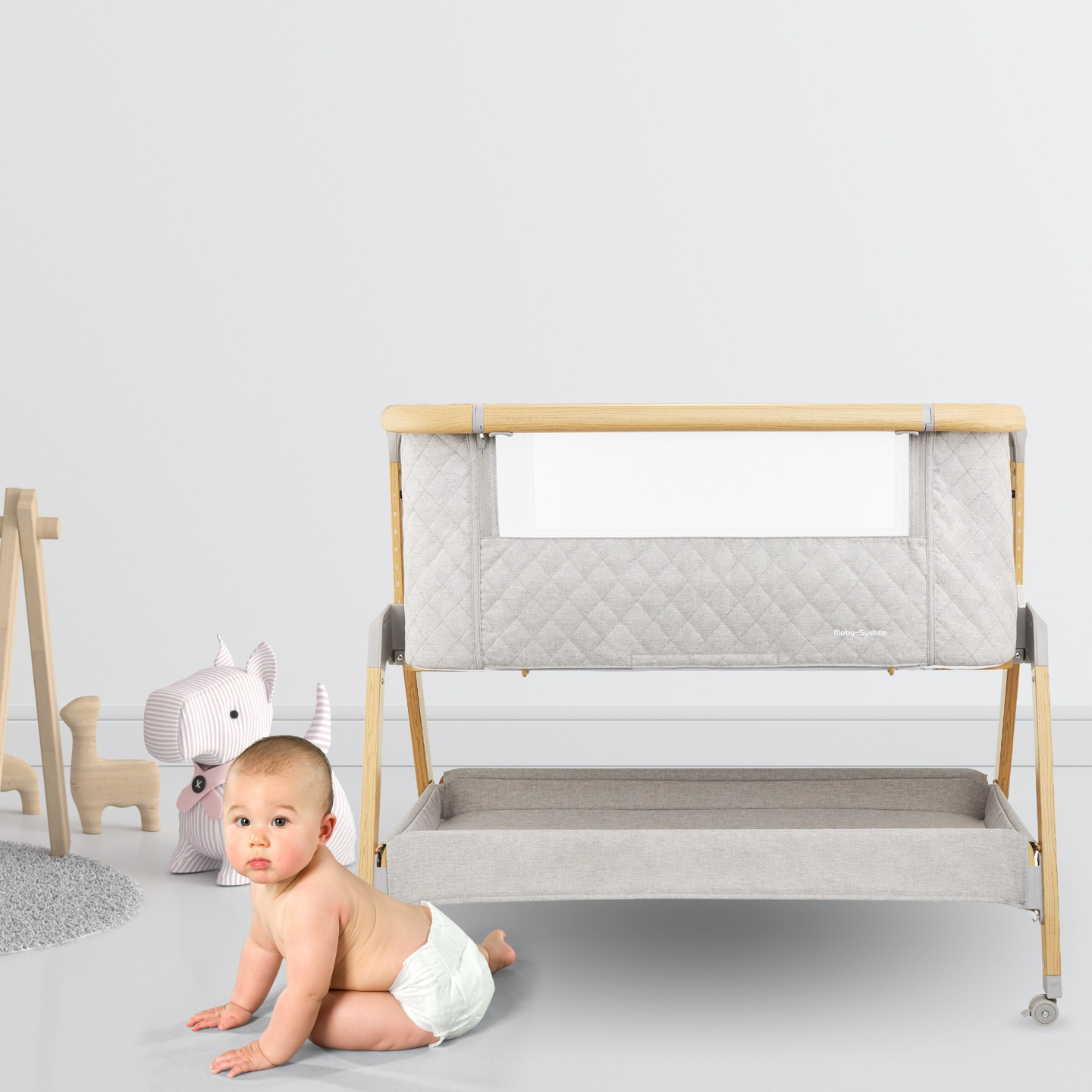 Lit de voyage, autoportant, 3 en 1 - Moby-Système DREEMY