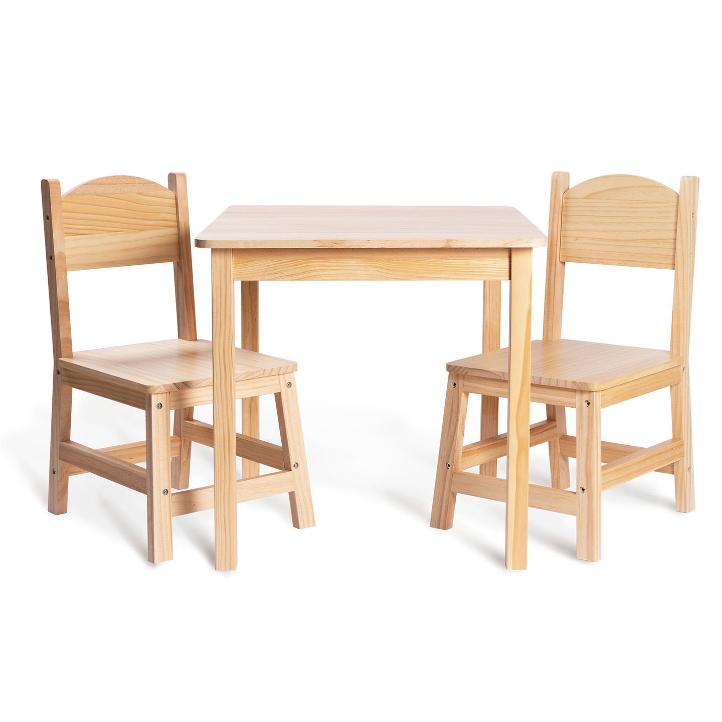 Table en bois et 2 chaises - ensemble pour enfants