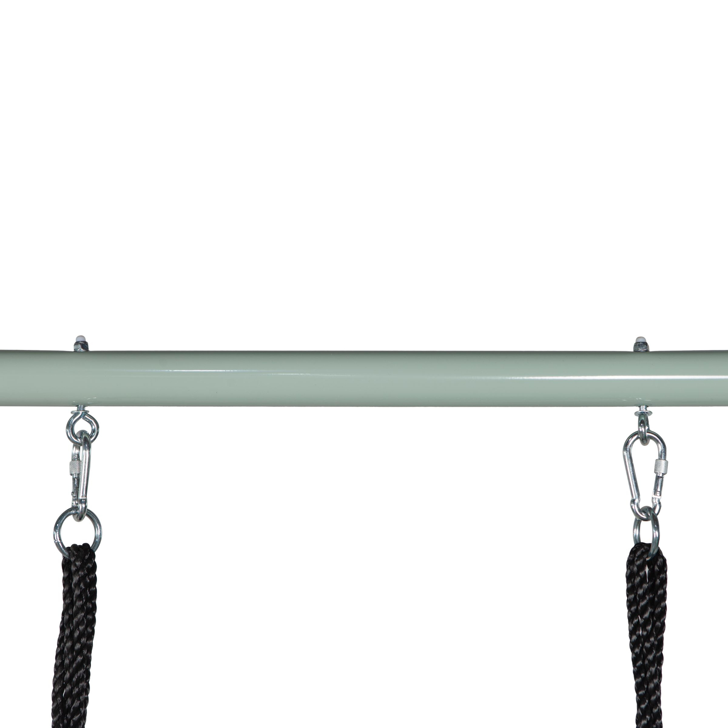 Balançoire de jardin de type nid de cigogne avec cadre et cordes