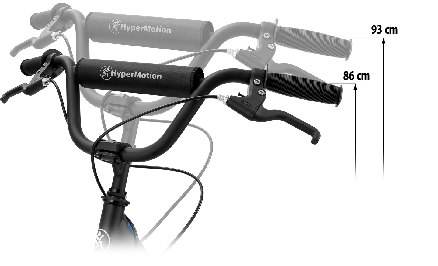 Scooter de ville HyperMotion RIVA avec roues gonflables de 50 cm et 40 cm