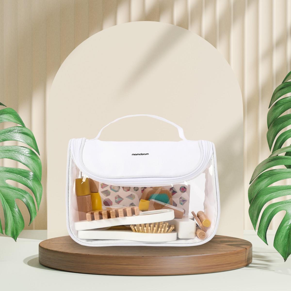 Set de maquillage pour enfants - trousse de maquillage + accessoires en bois, 15 pièces