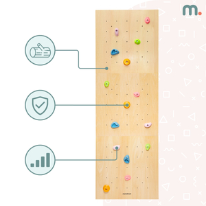 Mur d'escalade en bois pour les enfants