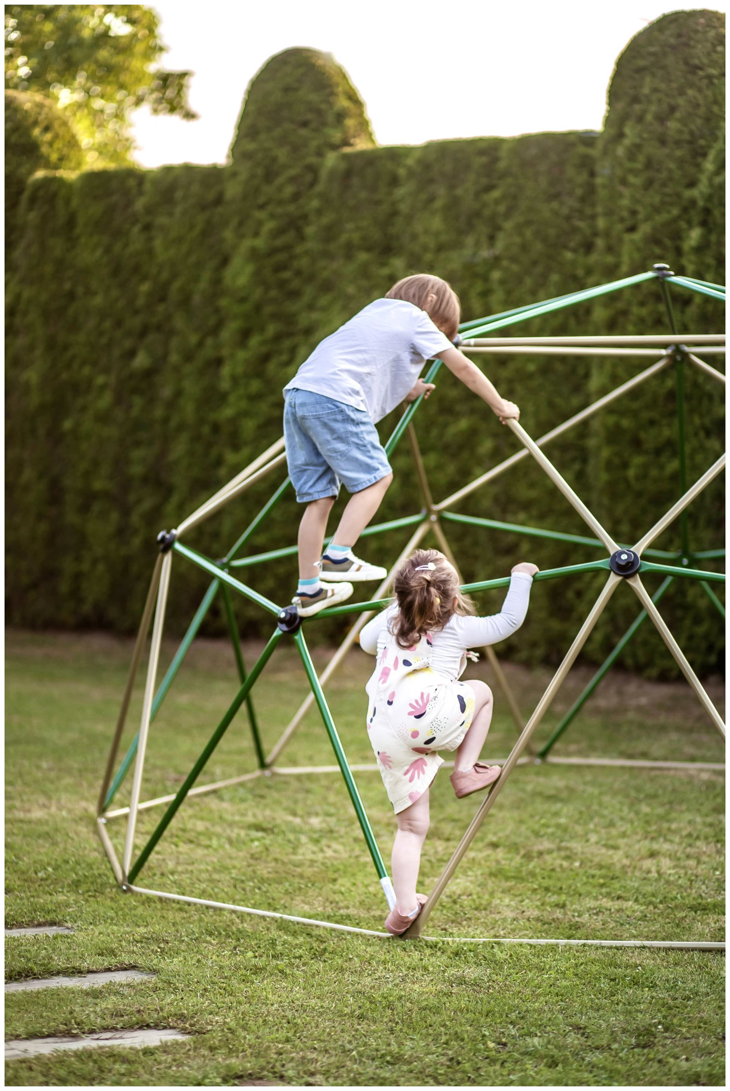 HyperMotion Dôme d'escalade pour enfants XXXL, géodome, aire de jeux, diamètre : 3,7 m