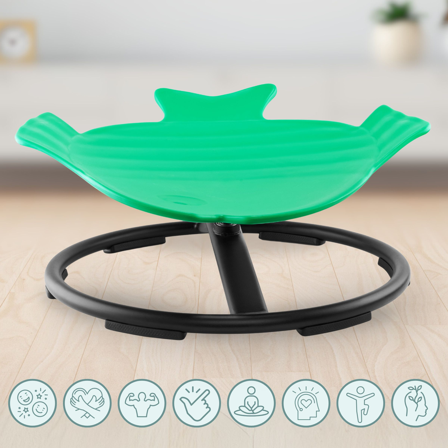 Mini carrousel pour enfants Poisson - couleur vert