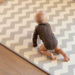 Tapis mousse double face XXL - rouleau 2 CM (route et zigzags)