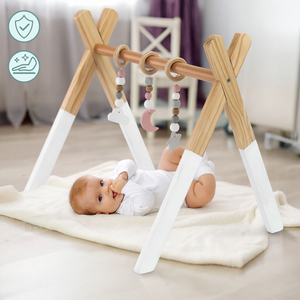 Support éducatif en bois Baby Gym - couleur blanche