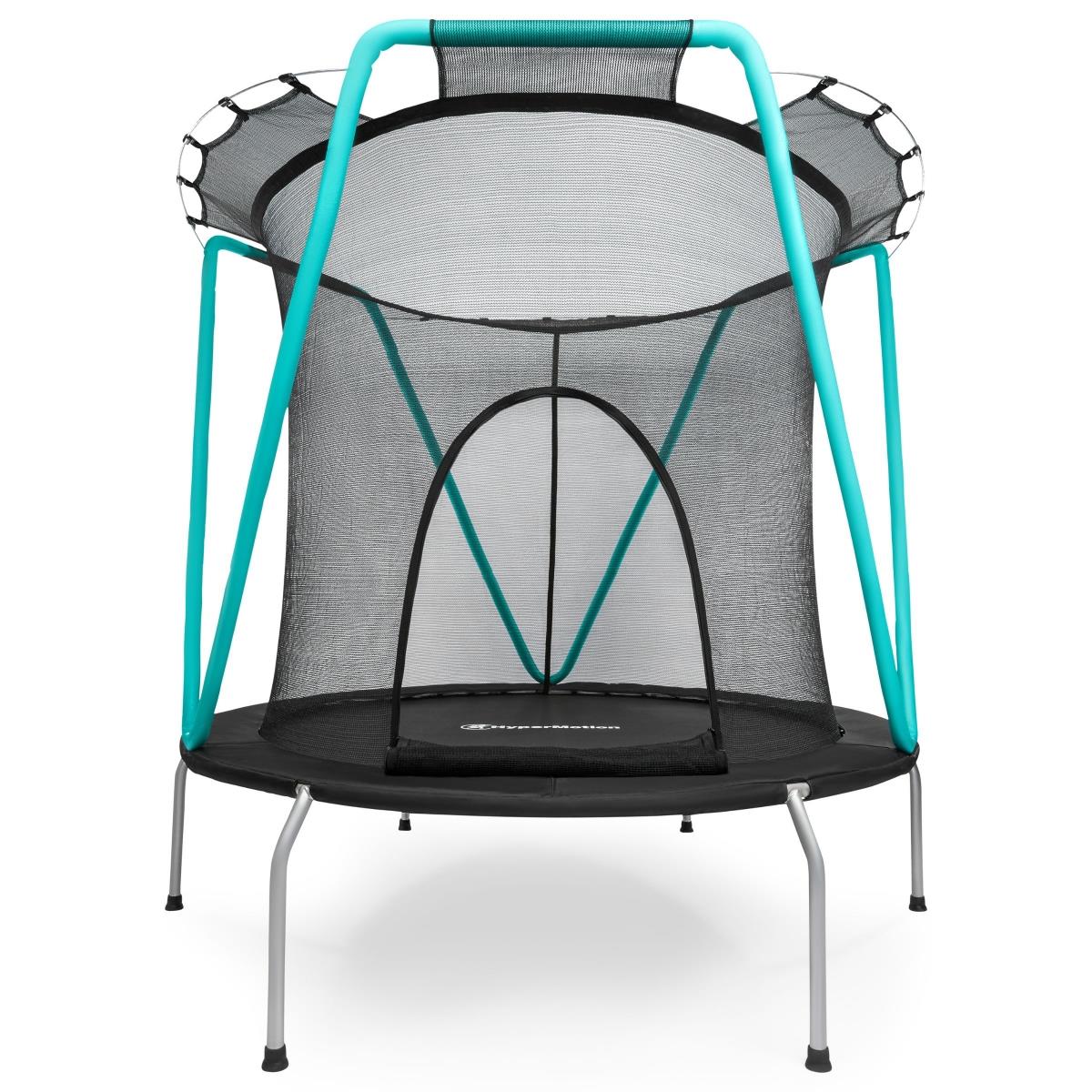 Trampoline menthe 167cm avec filet de protection - pour enfants de 3 à 8 ans - pour la maison et le jardin