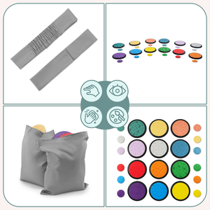 Disques sensoriels colorés pour enfants - 24 pièces