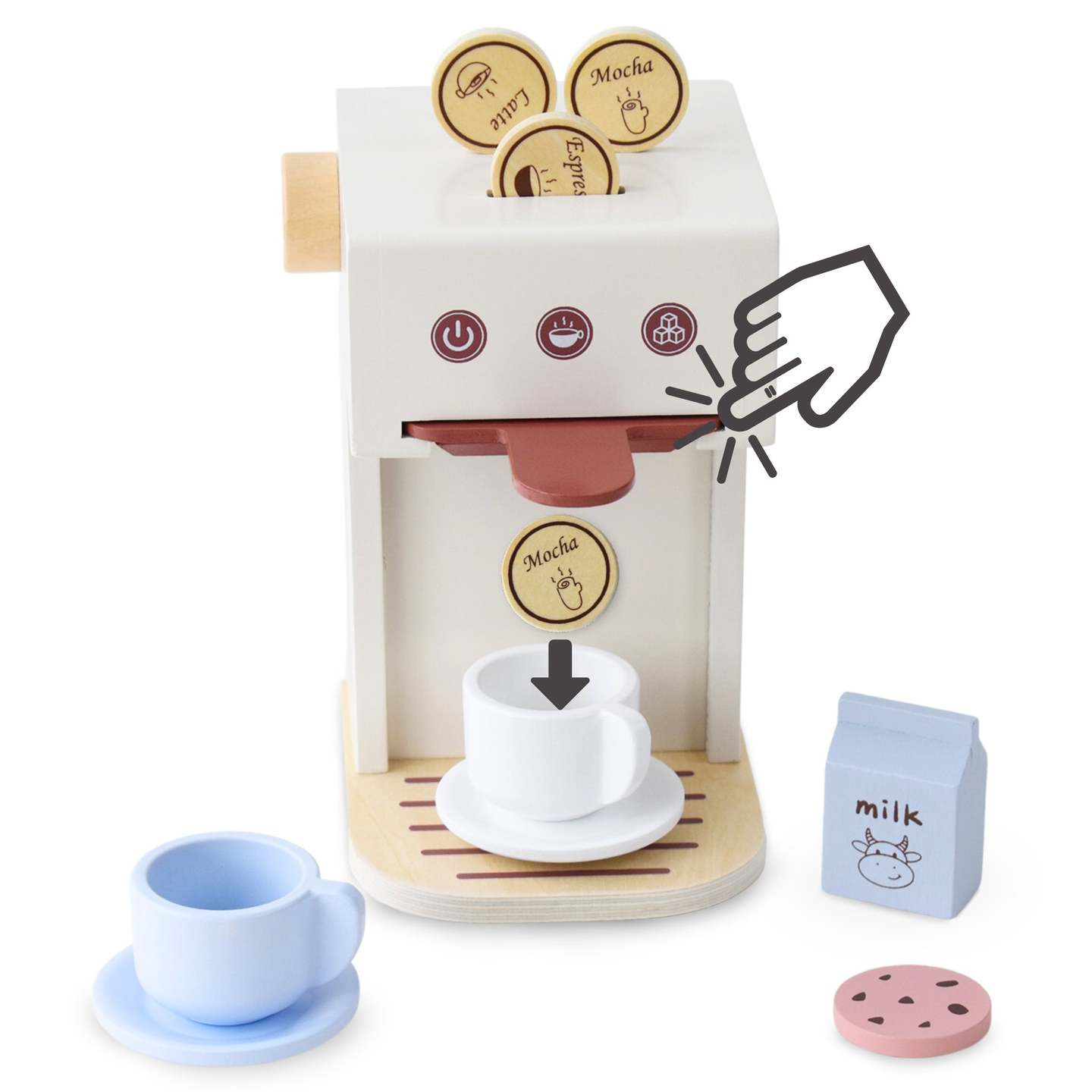 Machine à café à capsules en bois - magasin de café avec accessoires
