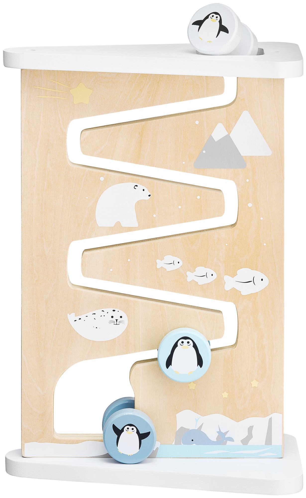 Planche de manipulation sensorielle en bois à deux faces