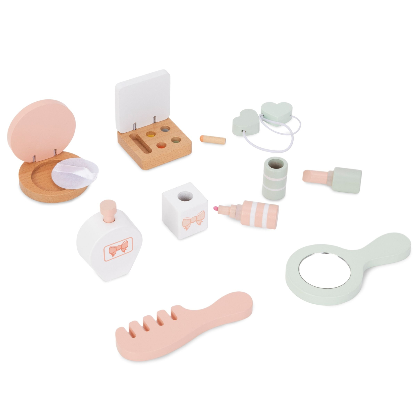 Coiffeuse en bois pour enfants avec accessoires