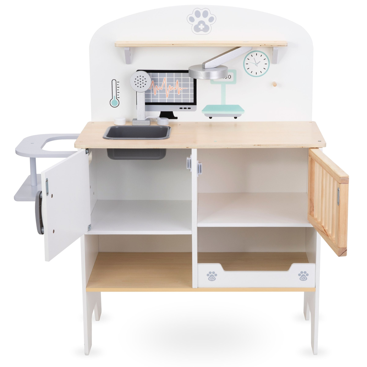 Hôpital pour animaux - set en bois