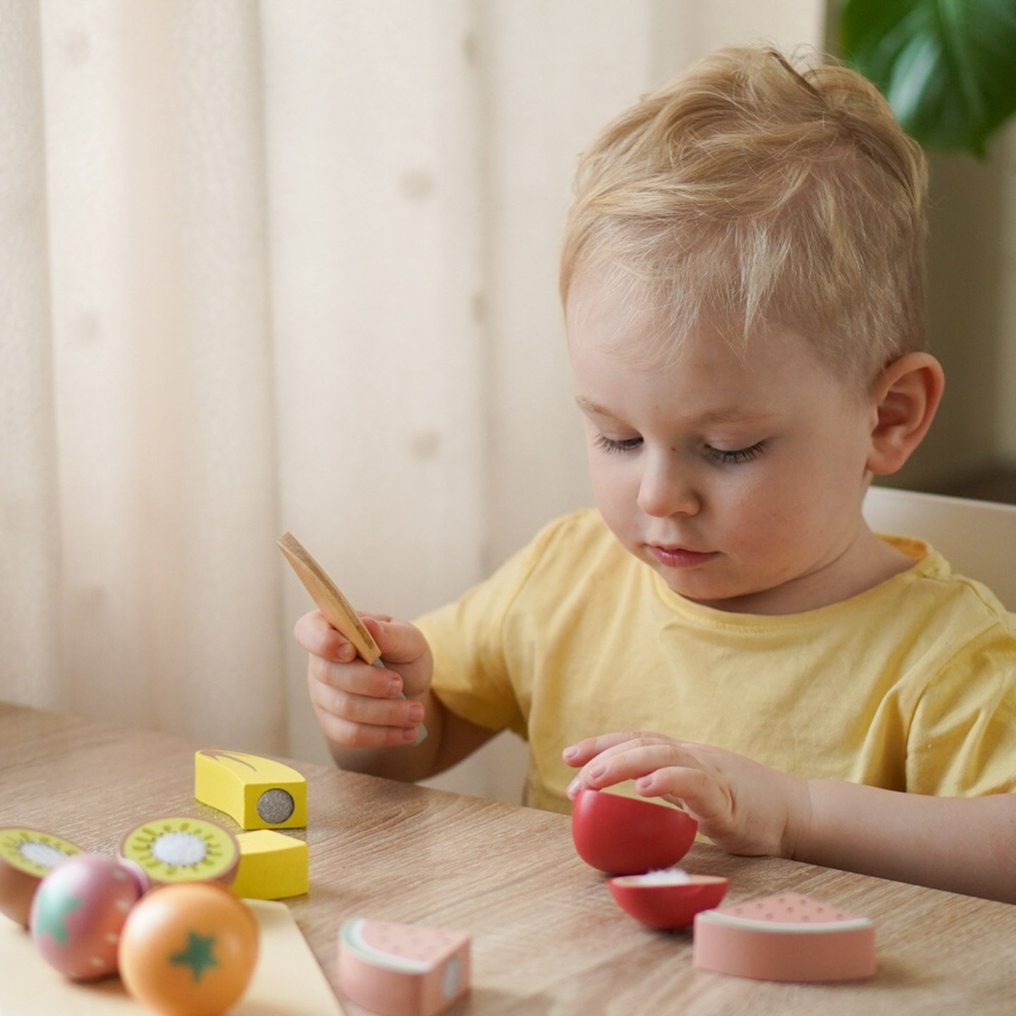 Set de fruits à couper en bois