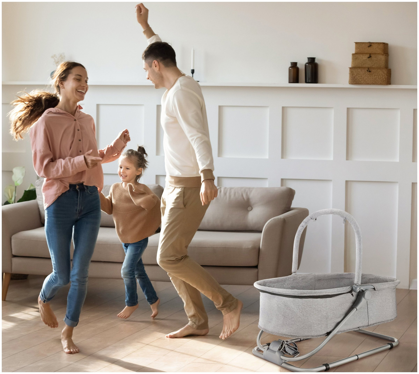 Lit de repos + Siège de flottaison + Lit bébé 3 en 1 - Moby-System MILA