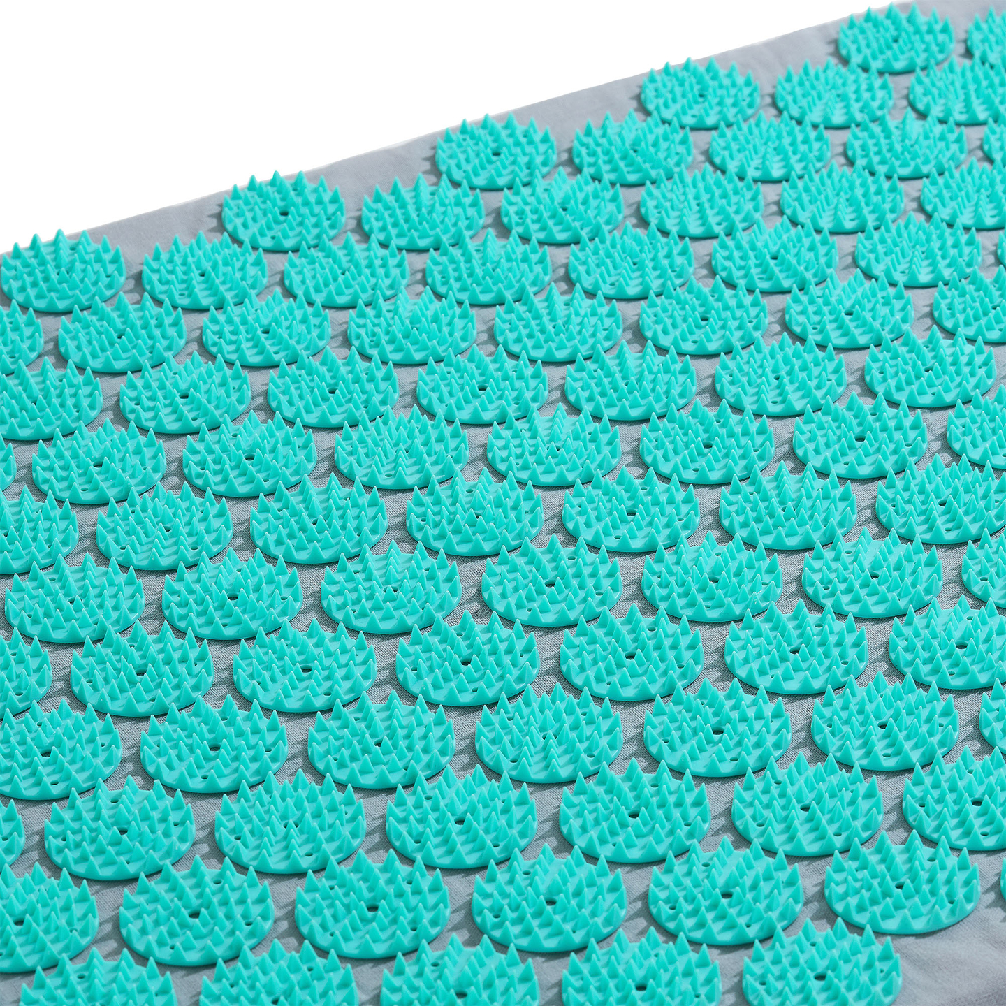 Tapis d'acupression avec coussin et housse - 72 cm HyperMotion gris-menthe