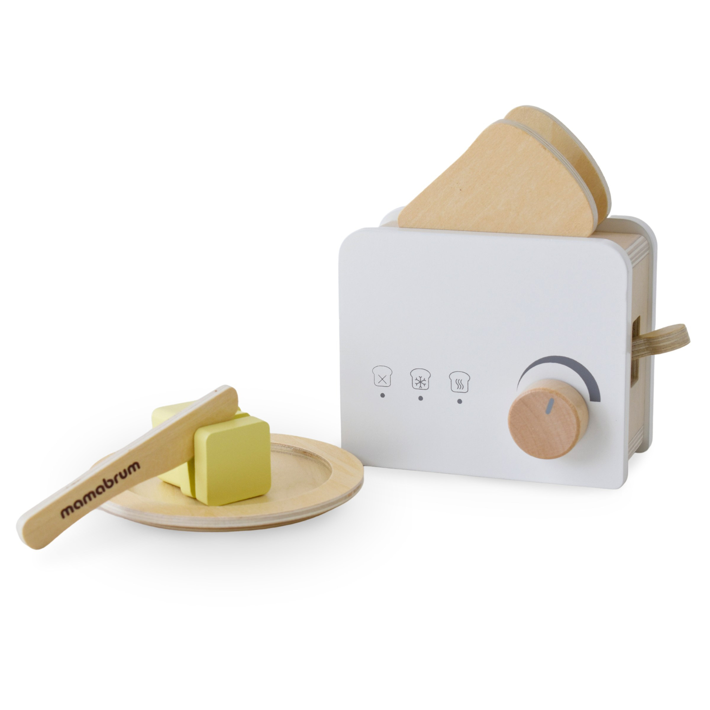 Grille-pain en bois avec accessoires