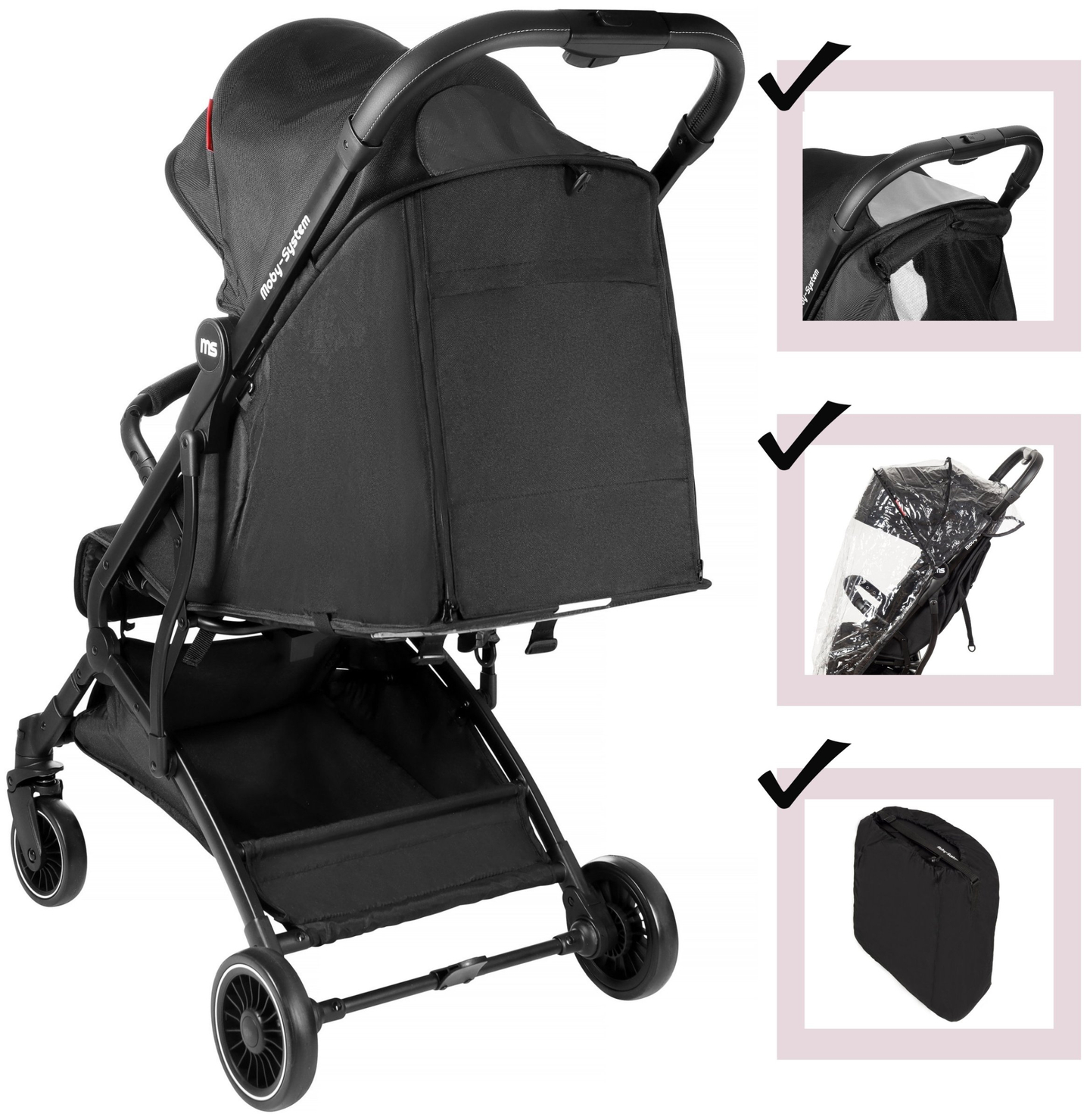 Chariot pour enfants spacerowy Moby-System LENA