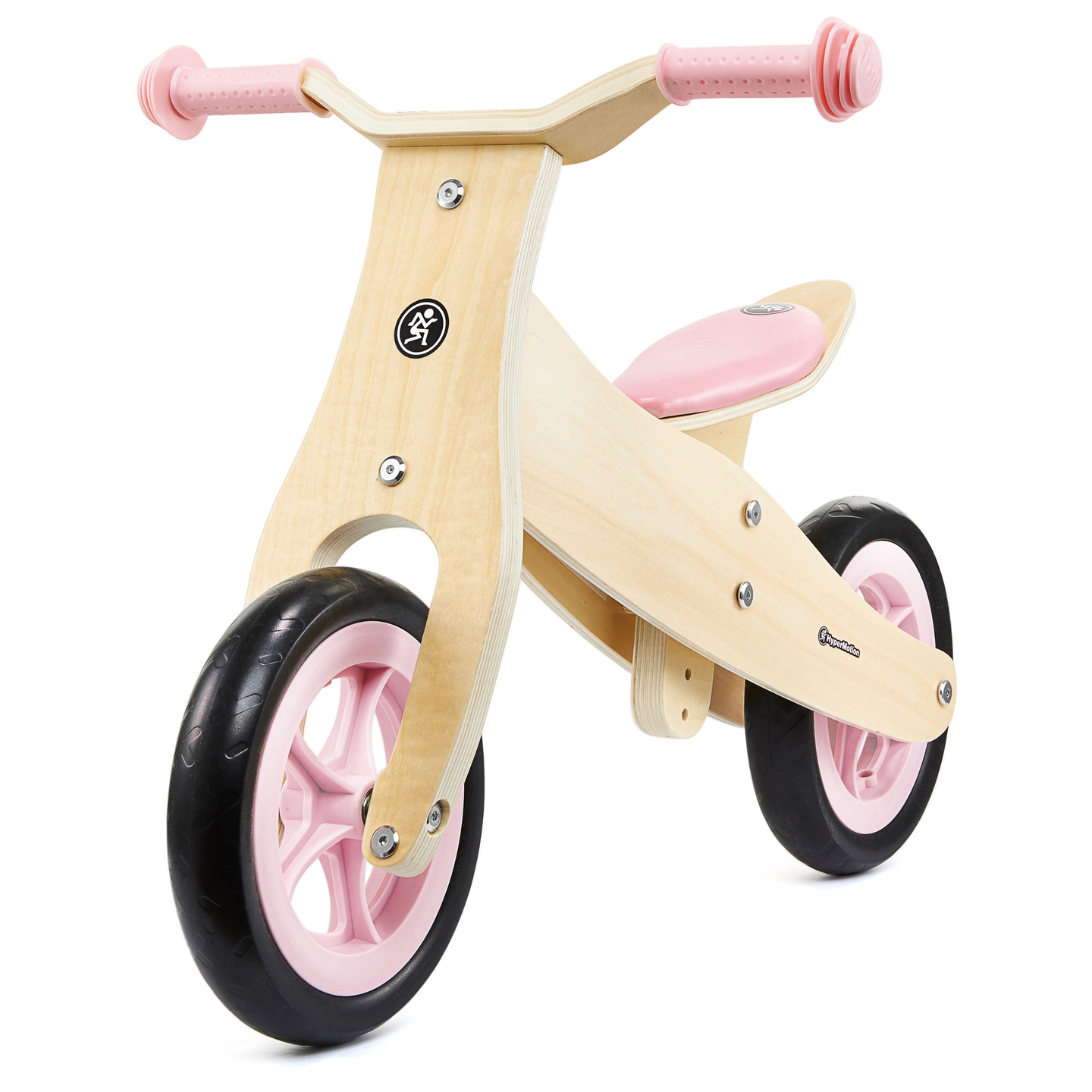 Tricycle et draisienne en bois 2en1 - HyperMotion PERCY - rose