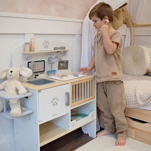 Hôpital pour animaux - set en bois