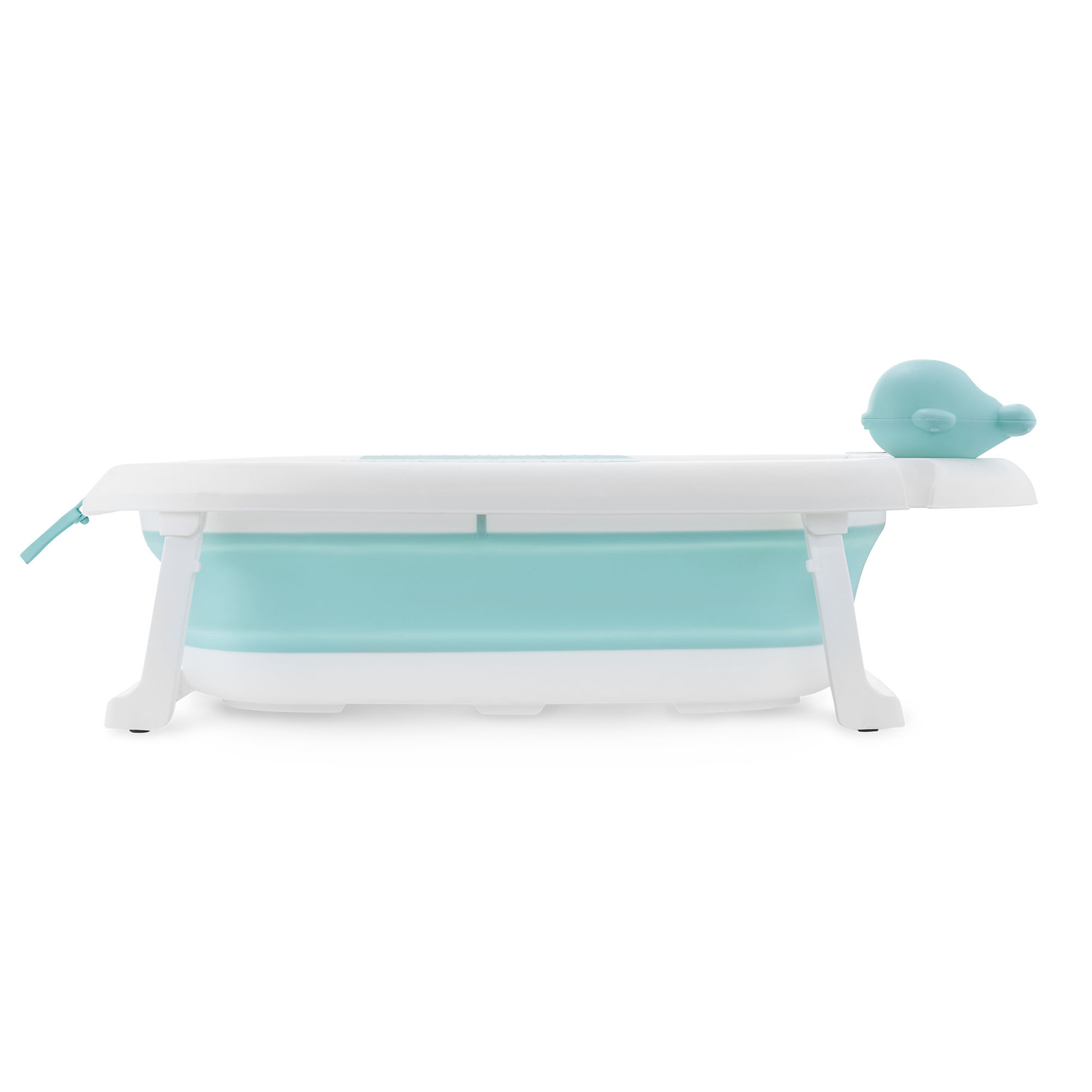 Baignoire pliante pour bébé avec thermomètre, insert et support - couleur menthe