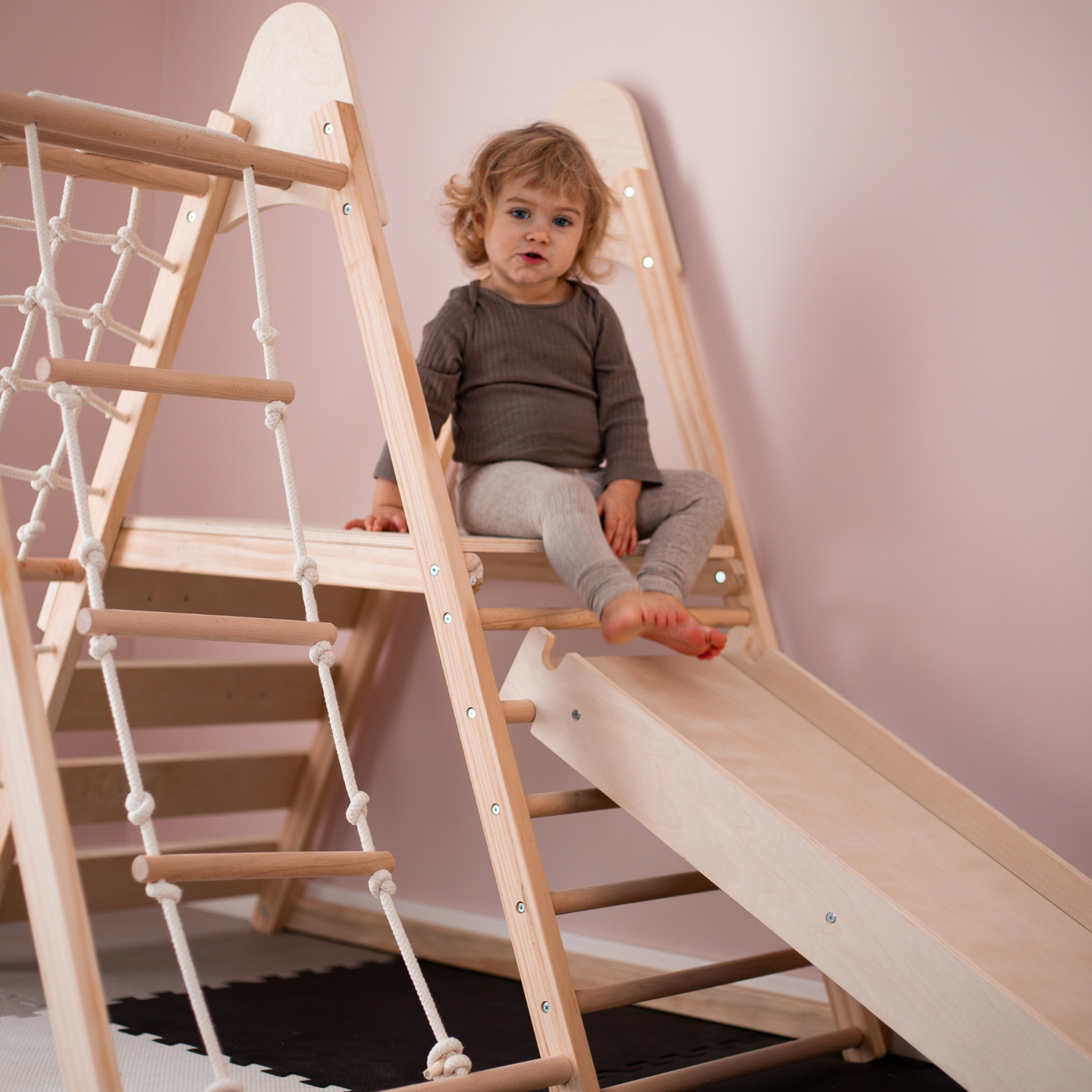 Aire de jeux en bois XL 5in1