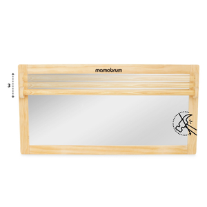 Miroir pour bébé avec poignée réglable - Montessori