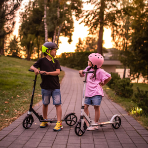 Scooter à deux roues pour jeunes adultes - avec amortisseur - Hypermotion CITY SWIFT Digital Lion - 100kg