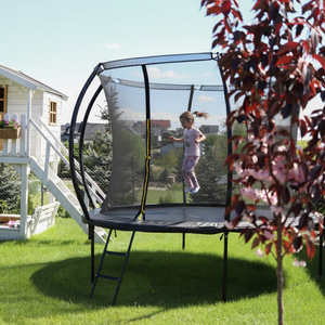 Trampoline de jardin XL pour enfants HyperMotion - 305 cm 10FT - avec échelle et filet intérieur - pour la maison et le jardin