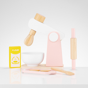 Pétrin en bois avec accessoires, pour enfants