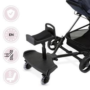 Extension de landau avec siège réglable et système de fixation universel - Moby-System BUGGY2GO